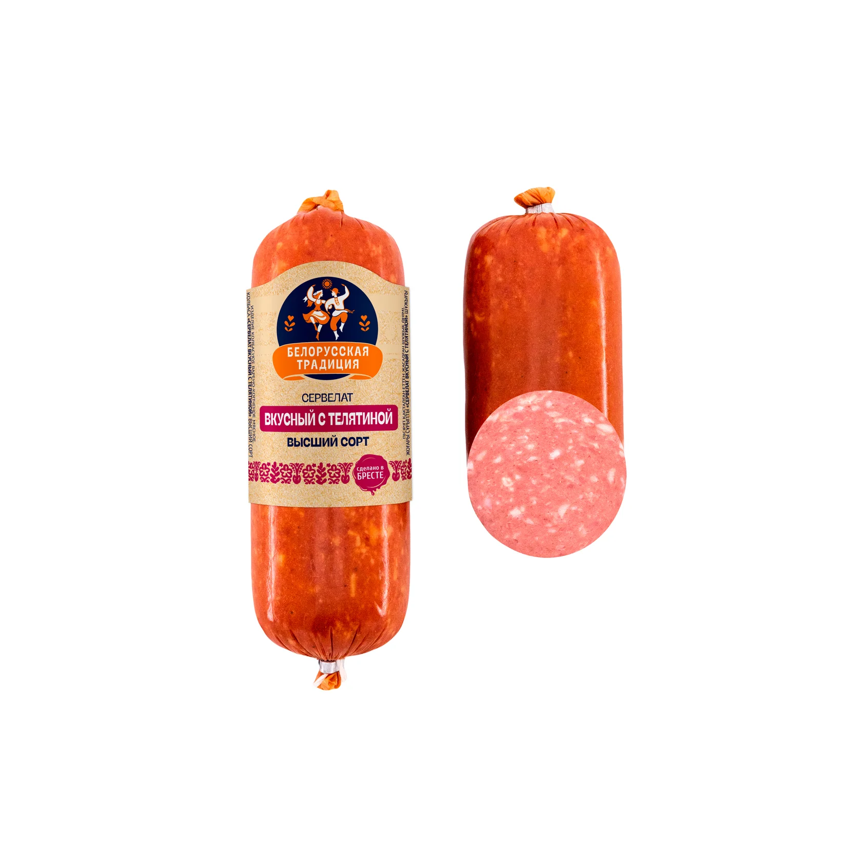 картинка Сервелат Вкусный с телятиной 350 г от магазина Белбаза