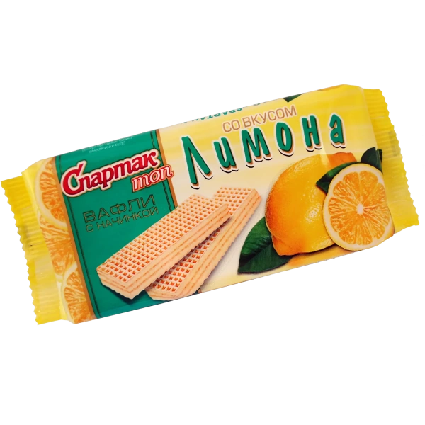 картинка Вафли Спартак топ со вкусом лимона умельченные 72г от магазина Белбаза