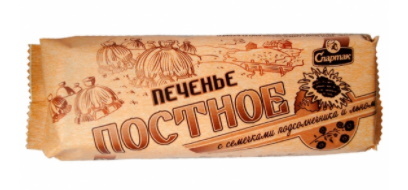 картинка Печенье постное с семечками подсолнечника и льном 220г от магазина Белбаза
